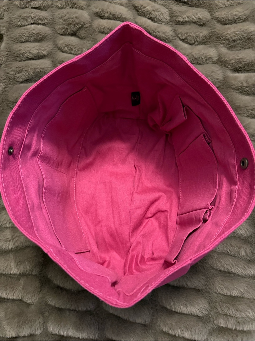 Portland Leather Large Dragon Fruit Canvas Pouch Organizer - Picture 3 of 4